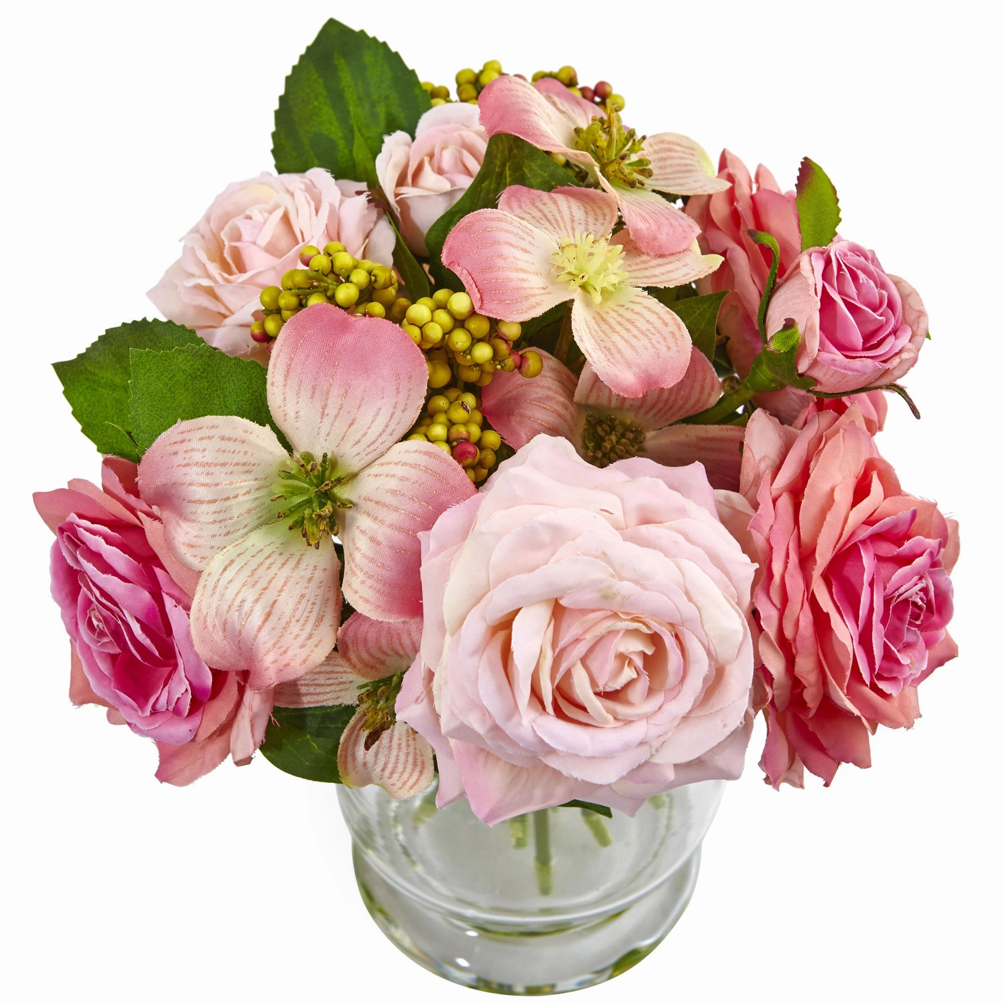 10" Rose and Berry Arrangement