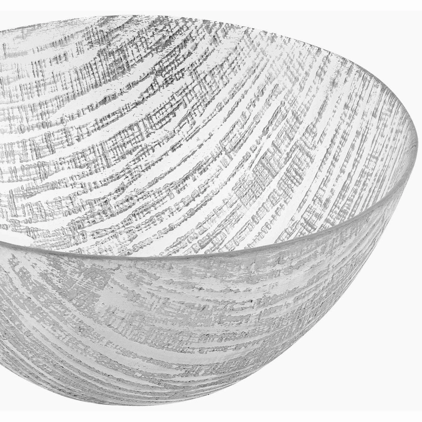 11 Hand Crafted Glass Silver Accent Salad Or Serving Bowl Cooking Tools & Accessories outlet tools