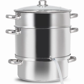 11 Quart Stainless Steel Steamer / Fruit Vegetable Juicer Cookware online kitchen sale