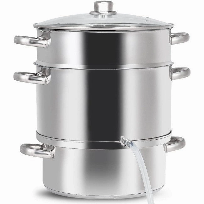 11 Quart Stainless Steel Steamer / Fruit Vegetable Juicer Cookware online kitchen sale