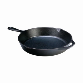 12-inch Cast Iron Skillet Frying Pan with Pour Spout - Made in the USA Cookware online kitchen sale