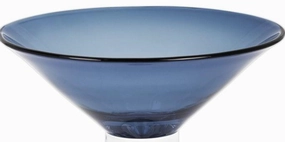 12 Mouth Blown Crystal Midnight Blue Centerpiece  Bowl Cooking Tools & Accessories outlet tools