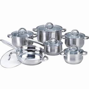 12 Piece Stainless Steel Cookware Set Cookware online kitchen sale