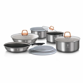 12-Pieces Cookware Set w/ Detached Ergonomic Handle Moonlight Collection Cookware holiday sale