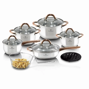 13-Piece Stainless Steel w/ Copper Cookware Set Cookware holiday sale