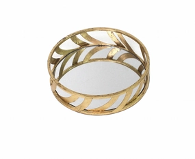 14 X 14 X 4 Gold Streamline Mirror  Tray Cooking Tools & Accessories outlet tools