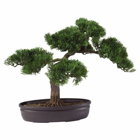 16" Cedar Bonsai Tree Faux Florals best price deals