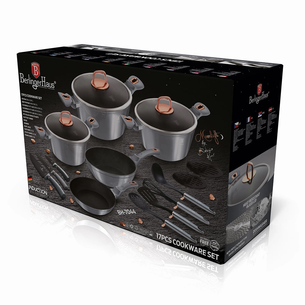 17-Piece Kitchen Cookware Set Moonlight Collection
