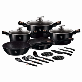 17-Piece Kitchen Cookware Set Cookware holiday sale