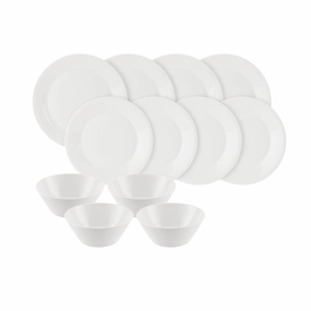 1815 Pure Dinnerware Set White, 12 Piece Set Dinnerware bulk buy offers