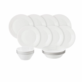 1815 Pure Dinnerware Set White, 16 Piece Set Dinnerware bulk buy offers