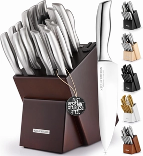 18 Piece Stainless Steel Kitchen Knife Set Cooking Tools & Accessories hot price