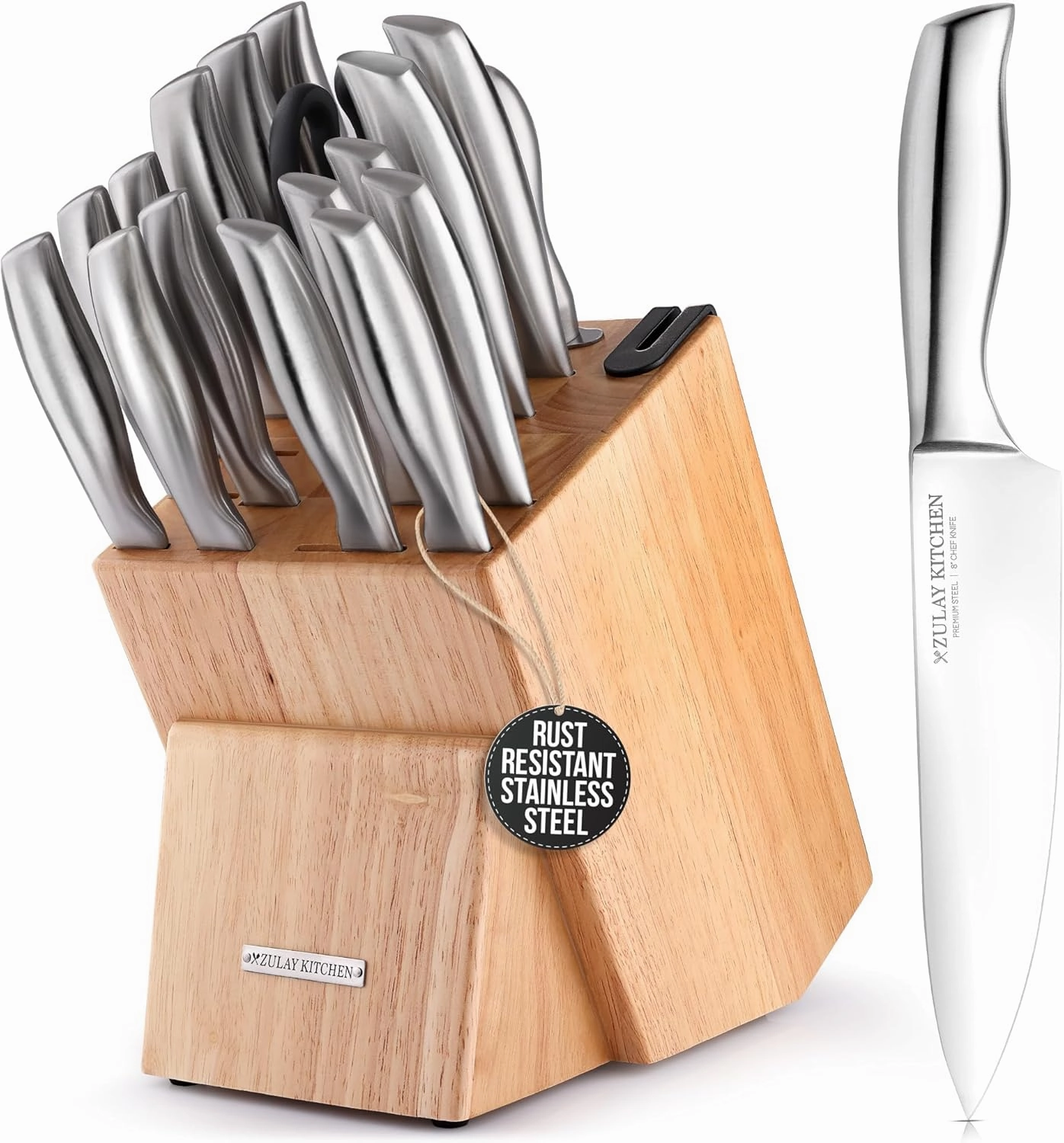 18 Piece Stainless Steel Kitchen Knife Set