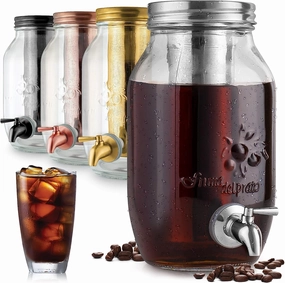 1.5 Liter Cold Brew Coffee Maker with EXTRA-THICK Glass Carafe & Stainless Steel Mesh Filter Cooking Tools & Accessories hot price