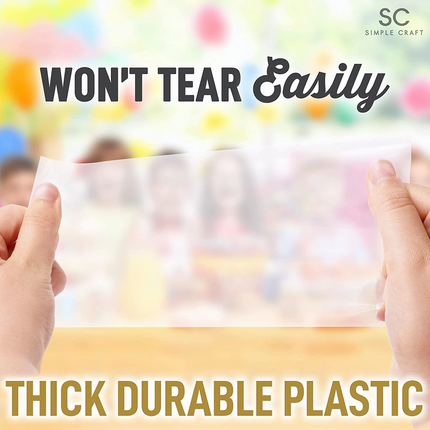 200 Pack Candy Treat Cellophane bags - 4x9 Thick Plastic Candy Bags With Ties For Goodie Bags