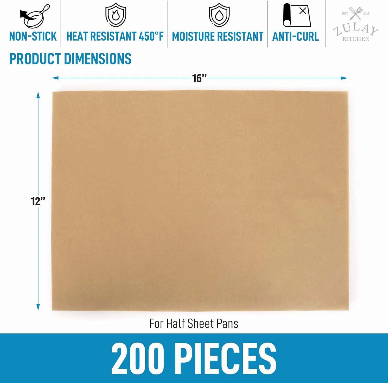200 Pcs Parchment Paper Sheets