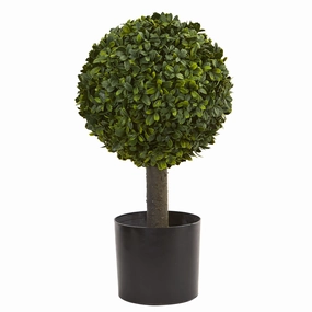 21" Boxwood Ball Topiary Faux Florals best price deals
