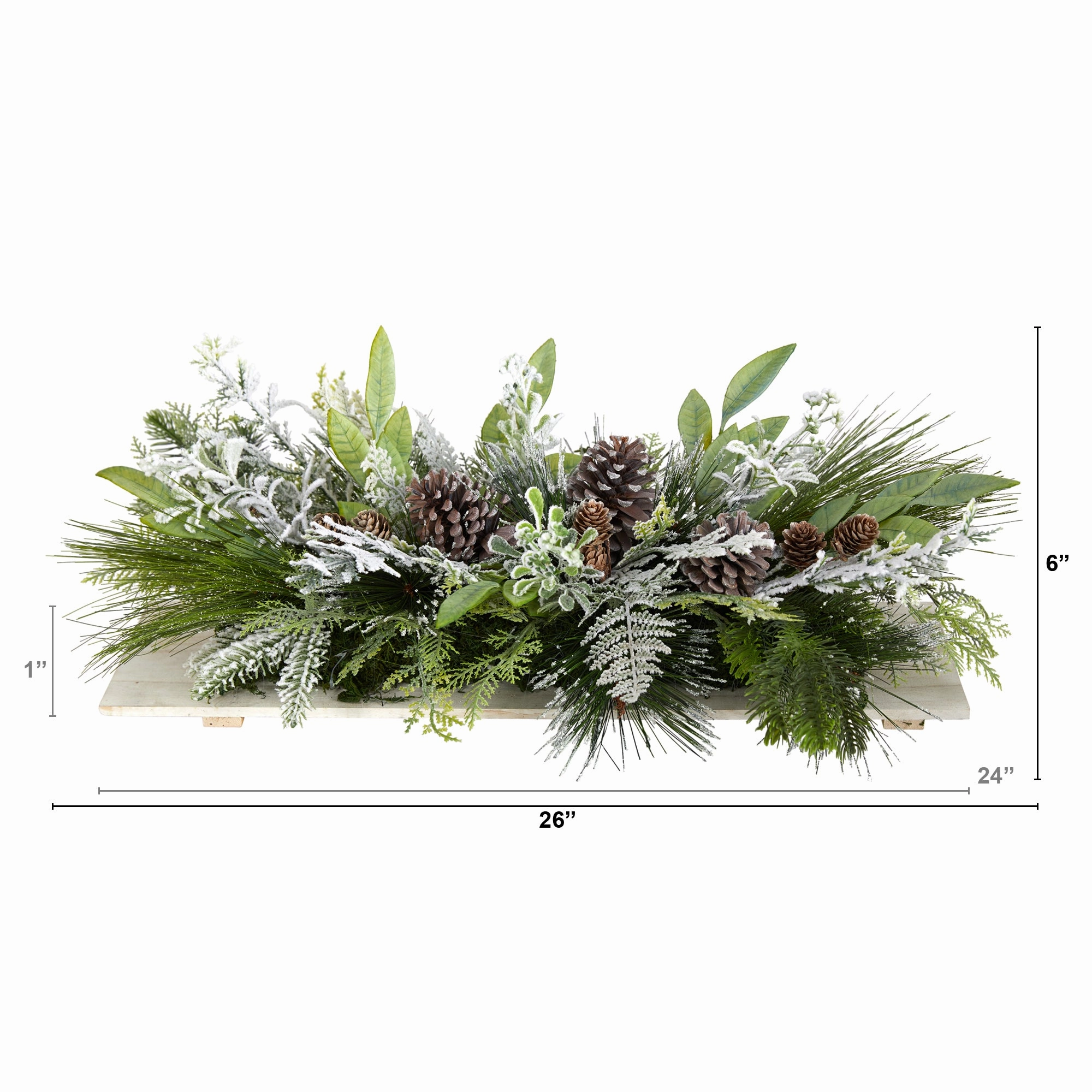 26 Flocked Christmas Artificial Arrangement