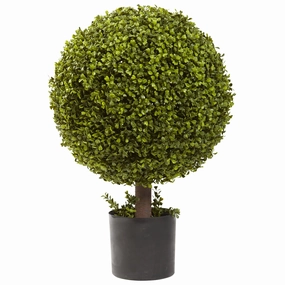 27" Boxwood Ball Topiary Faux Florals best price deals