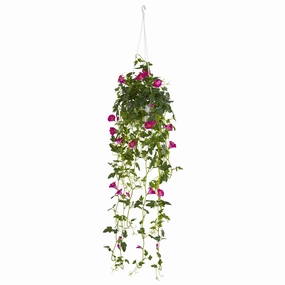 30" Petunia Hanging Basket Faux Florals online special