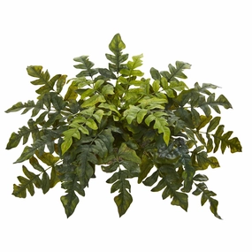 32" Holly Fern Artificial Ledge Plant Faux Florals online special