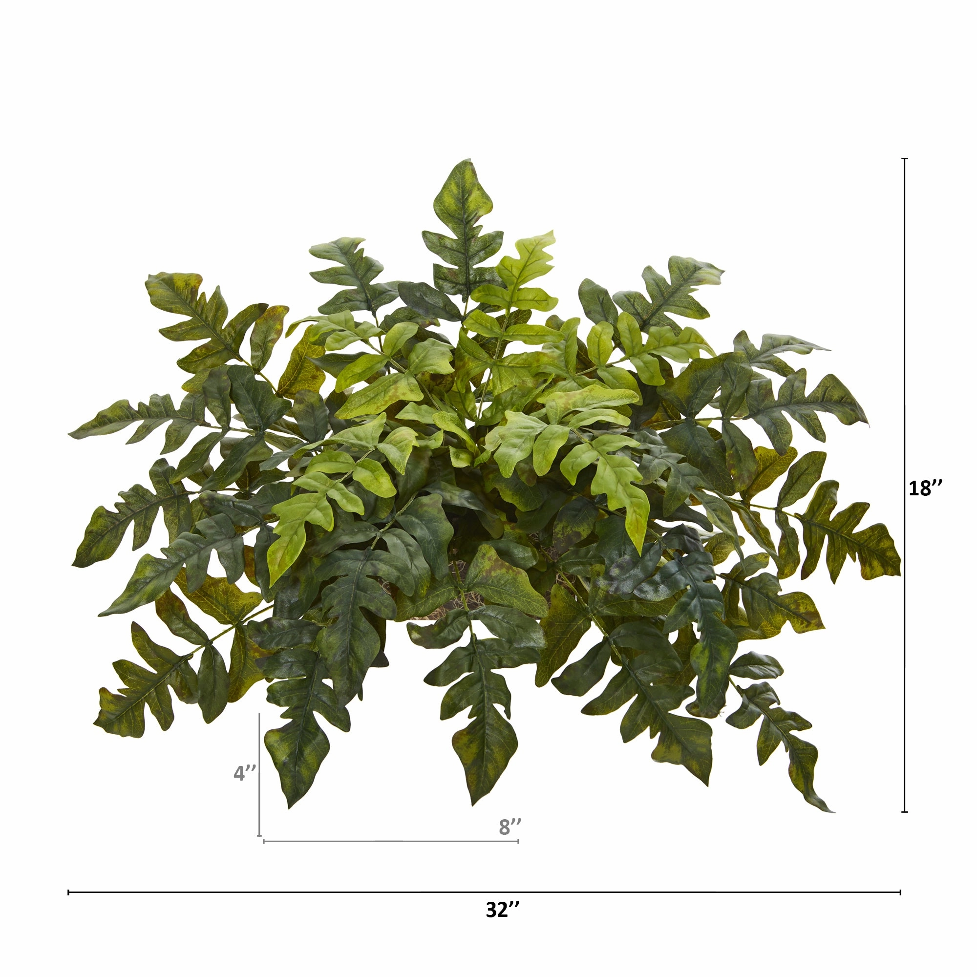 32" Holly Fern Artificial Ledge Plant