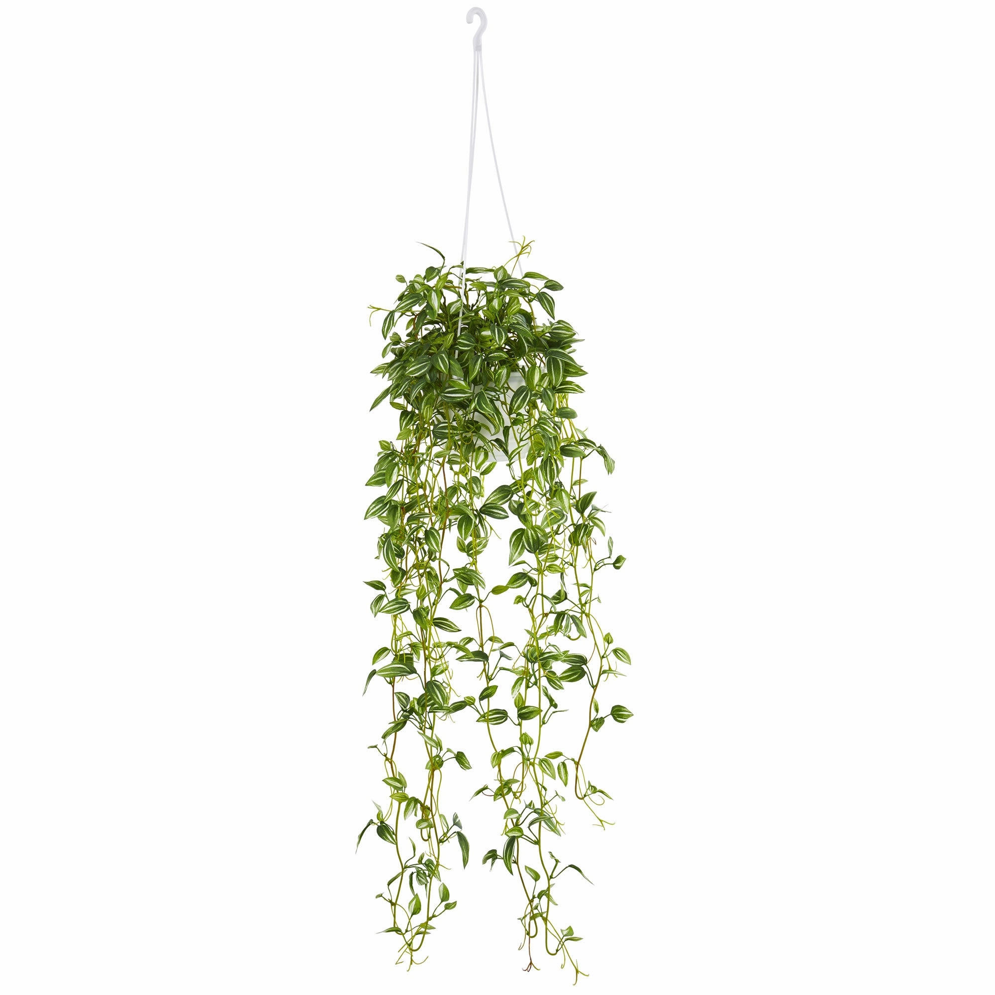 34 Tradescantia Hanging Basket Faux Florals floral decor outlet