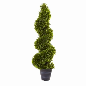 3' Grass Spiral Topiary Faux Florals floral decor outlet