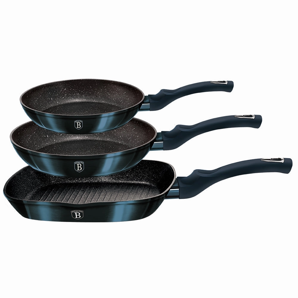 3-Piece Frypan Set Aquamarine Collection Cookware holiday sale