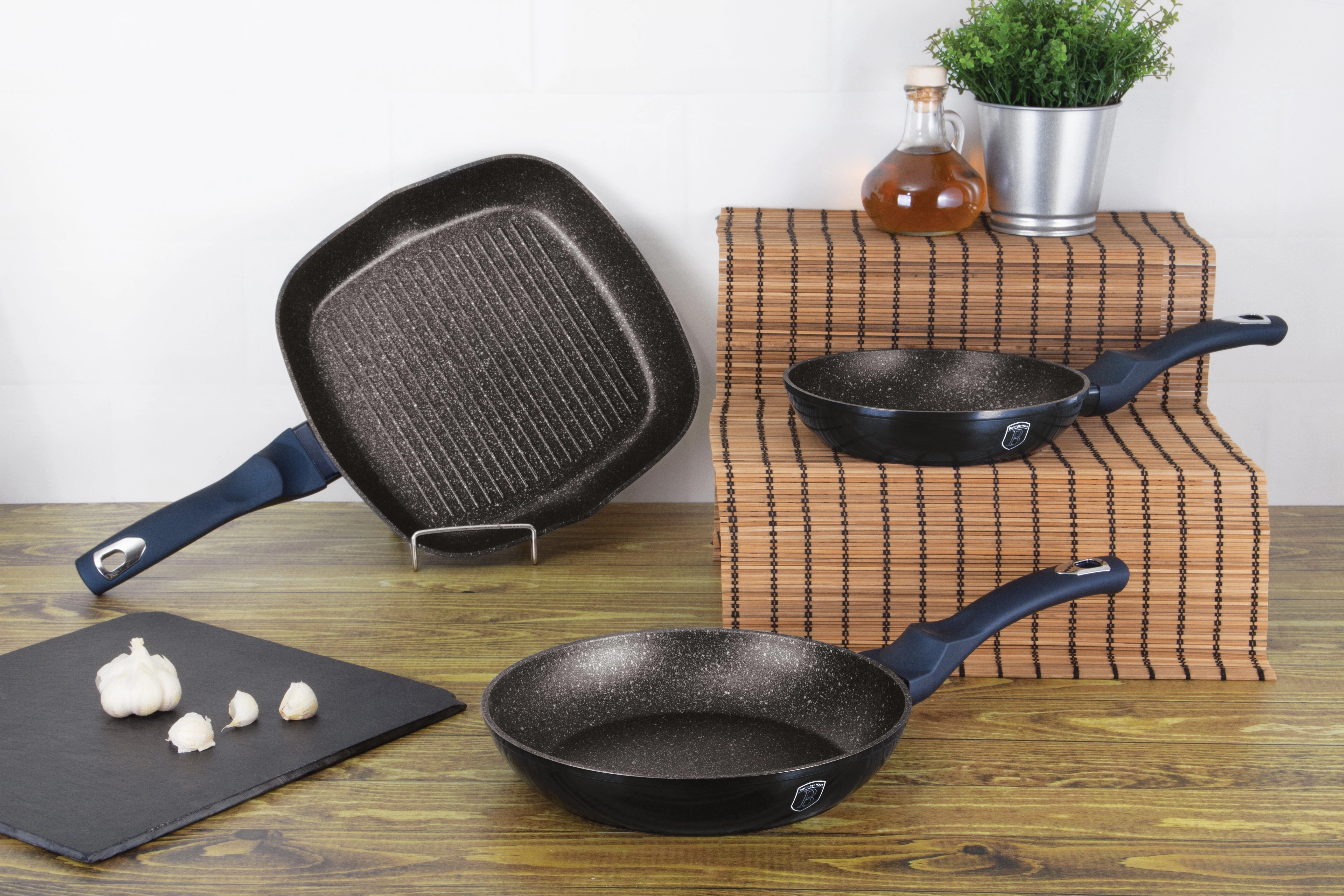 3-Piece Frypan Set Aquamarine Collection