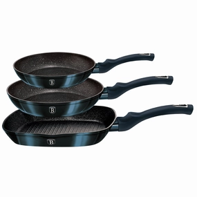 3-Piece Frypan Set Aquamarine Collection Cookware holiday sale
