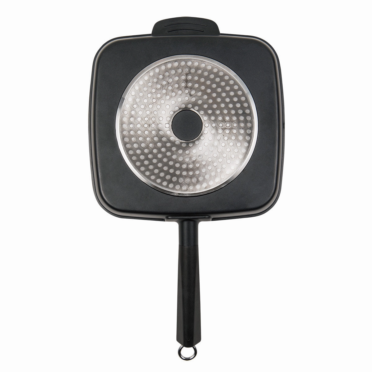 3-Section Non-Stick Cast Aluminum Grill & Griddle Skillet With Bakelite Handle, 11"