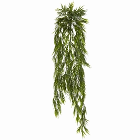 43" Mini Bamboo Hanging Bush (Set of 2) Faux Florals cheap bouquet decor