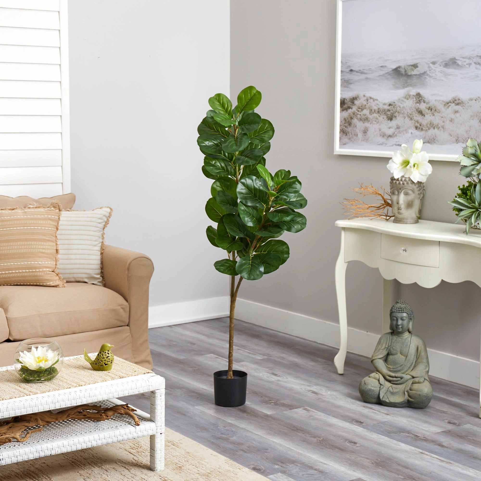 4.5' Fiddle Leaf Fig Artificial Tree