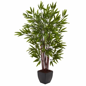 4' Bamboo Tree x 10 w/Planter Faux Florals online special