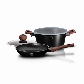 4-Piece Cookware Set Ebony Rosewood Collection Cookware holiday sale