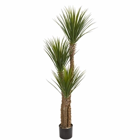57" Yucca Artificial Tree Faux Florals best price deals