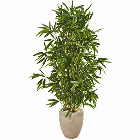 5' Bamboo Tree in Planter (Real Touch) UV (Indoor/Outdoor) Faux Florals best price deals