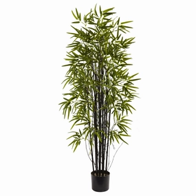 5' Black Bamboo Tree x 13 w/744 Lvs Faux Florals cheap bouquet decor