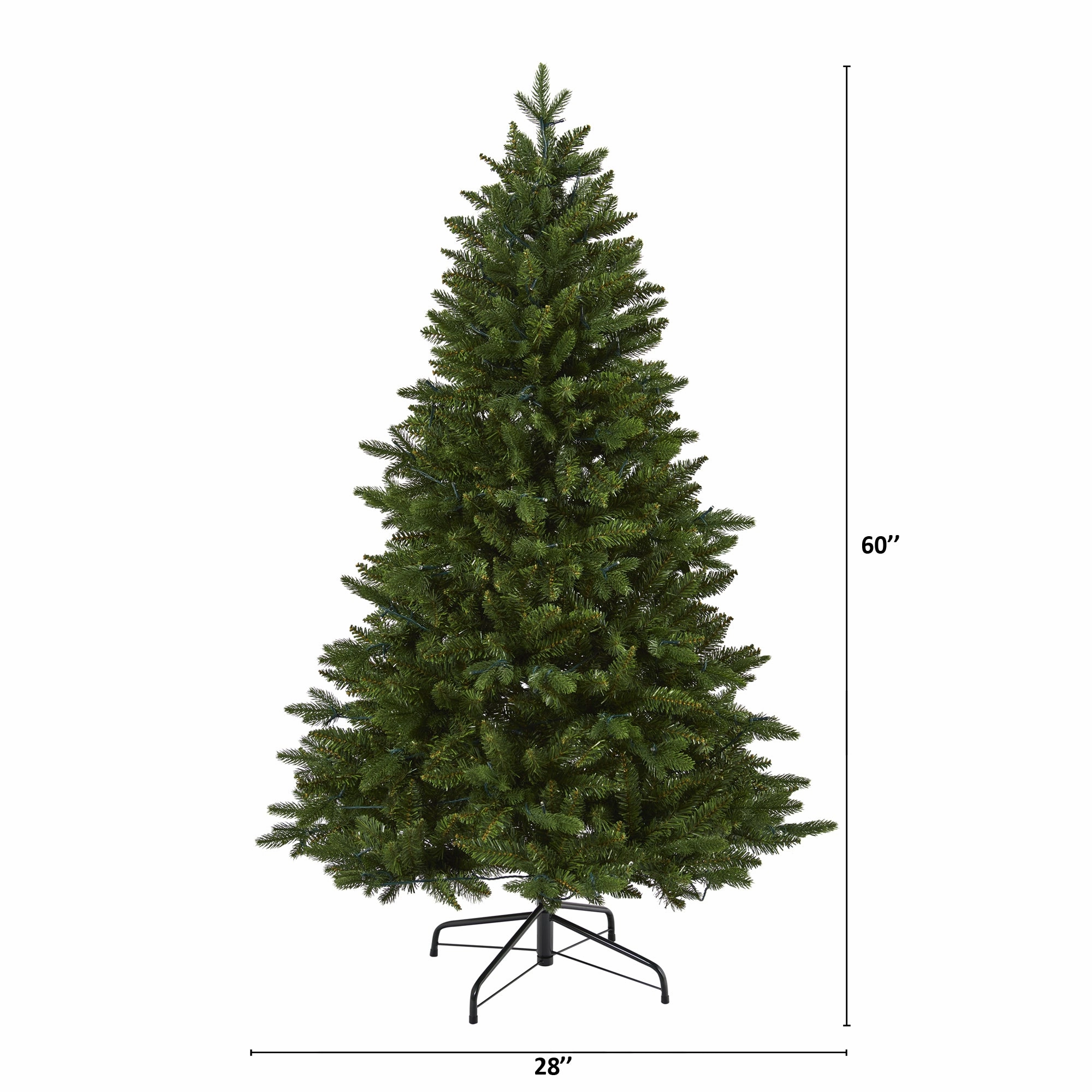 5' New Hampshire Fir Christmas Tree w/150 LED and 652 Tips