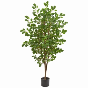 5' Oak Artificial Tree Faux Florals best price deals