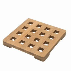 6.00 " Square Wood Trivet Cooking Tools & Accessories outlet tools