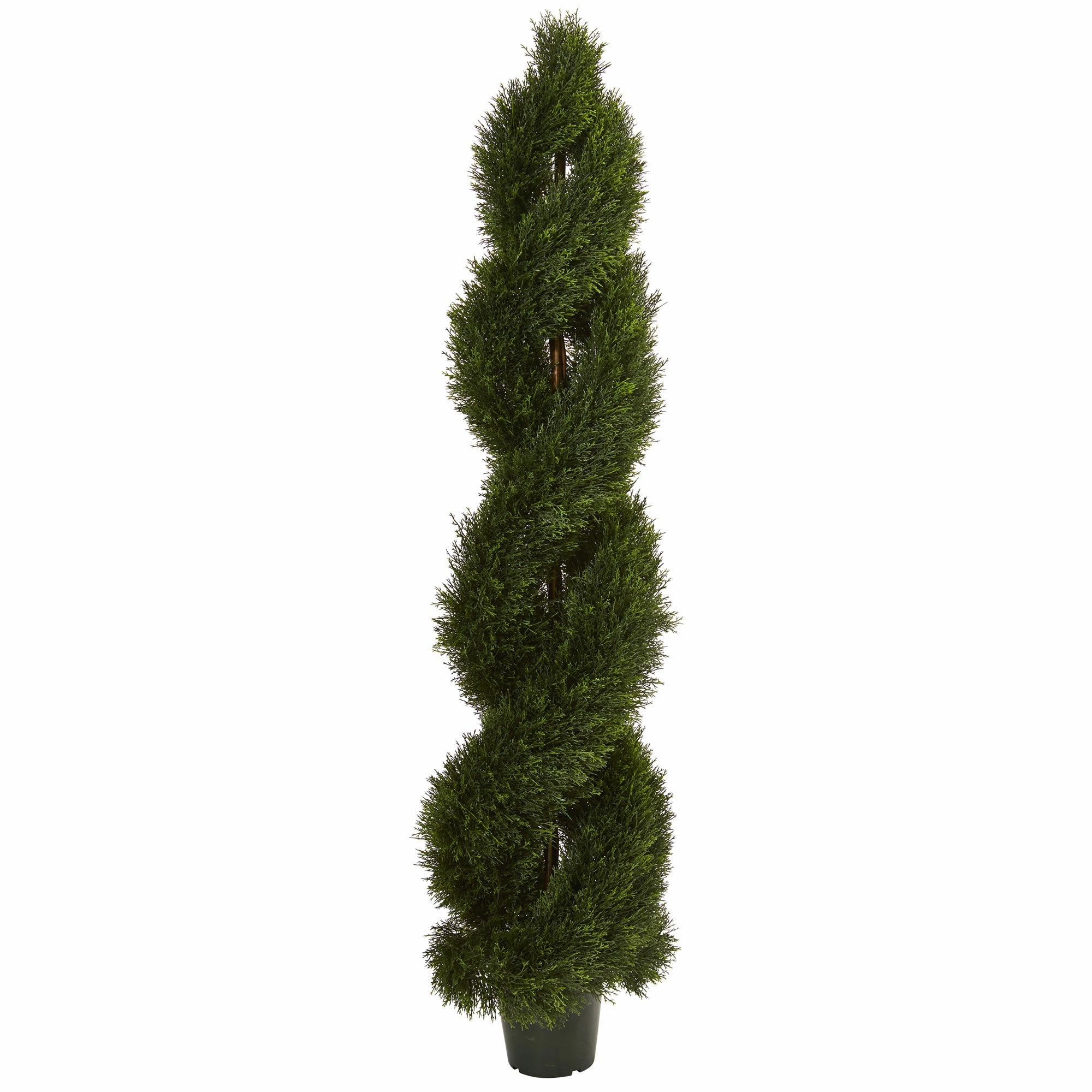 6' Double Pond Cypress Spiral Top UV Res (Indoor/Outdoor) Faux Florals best price deals