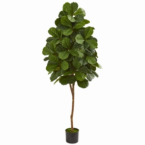 6' Fiddle Leaf Fig Artificial Tree Faux Florals best price deals