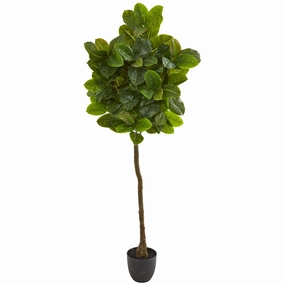 6' Rubber Leaf Artificial Tree (Real Touch) Faux Florals online special
