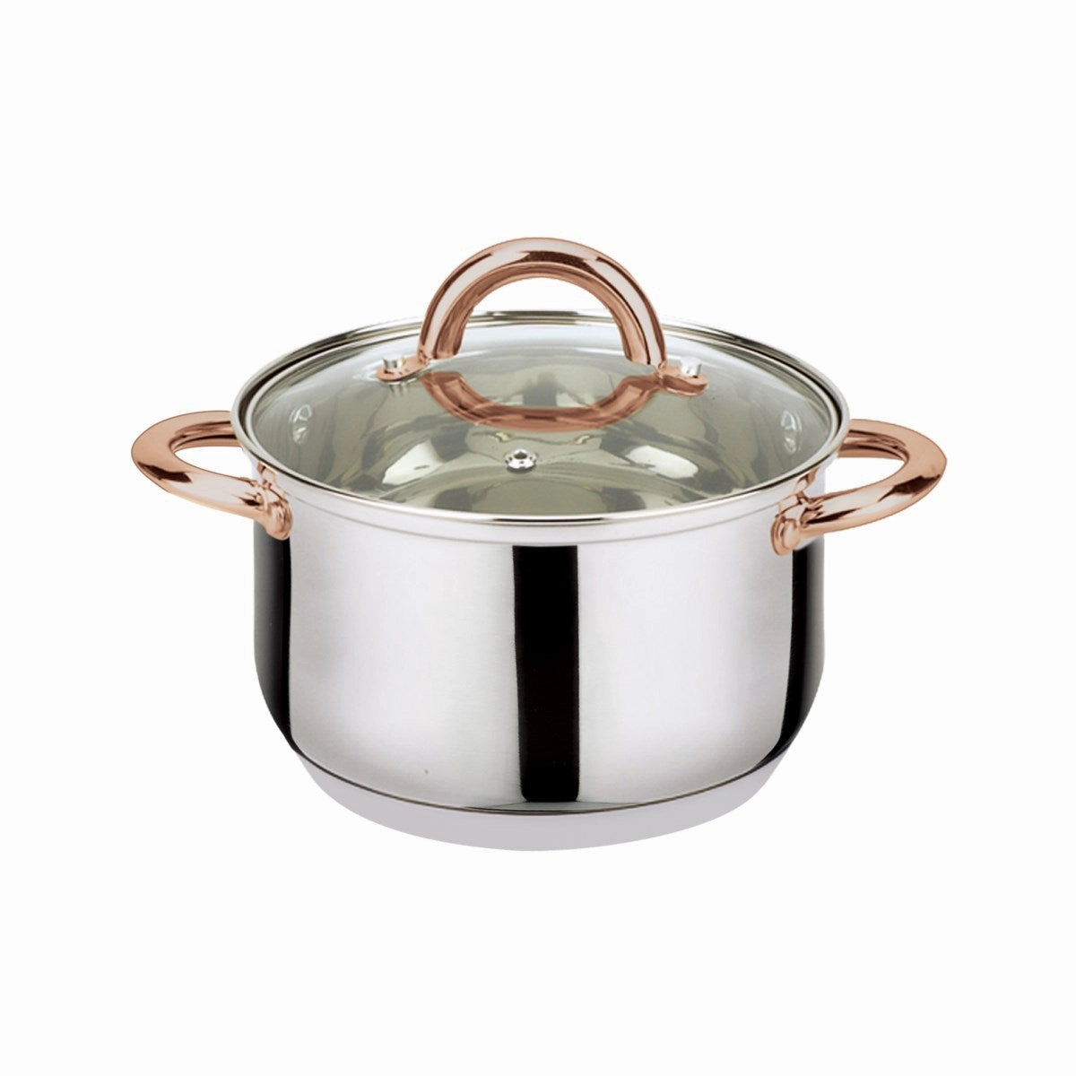 6-Piece Stainless Steel Casserole Set Pots and Lids