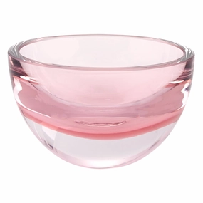 6" Pink Mouth Blown Crystal Thick Walled Bowl Cooking Tools & Accessories outlet tools
