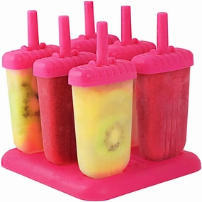 6Pcs Reusable Ice Pop Maker DIY Ice Cream Bar Mold Plastic Cooking Tools & Accessories clearance kits