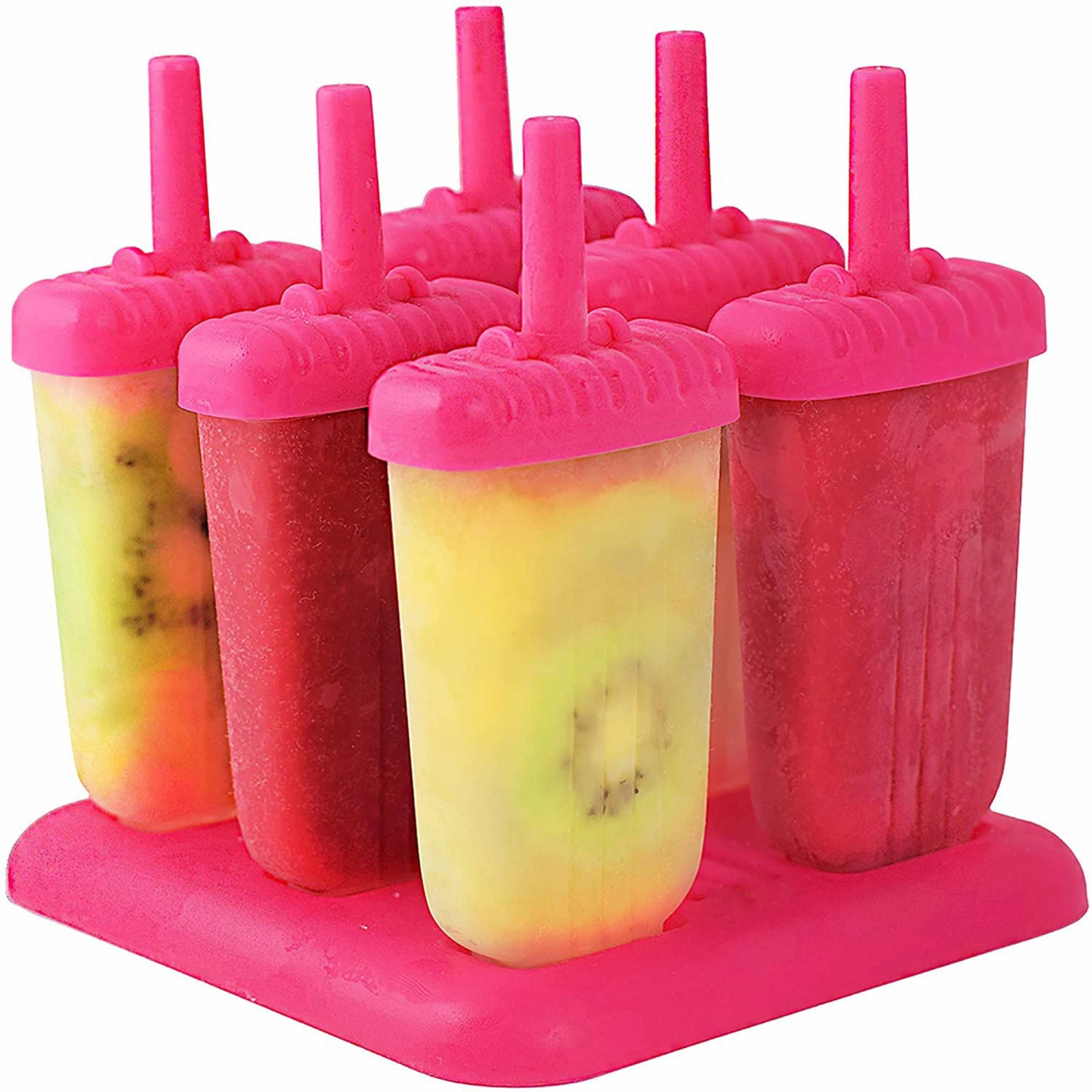 6Pcs Reusable Ice Pop Maker DIY Ice Cream Bar Mold Plastic Cooking Tools & Accessories clearance kits