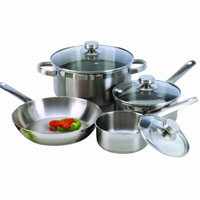 7-Piece Cookware Set Constructed in 18/10 Stainless Steel Cookware online kitchen sale